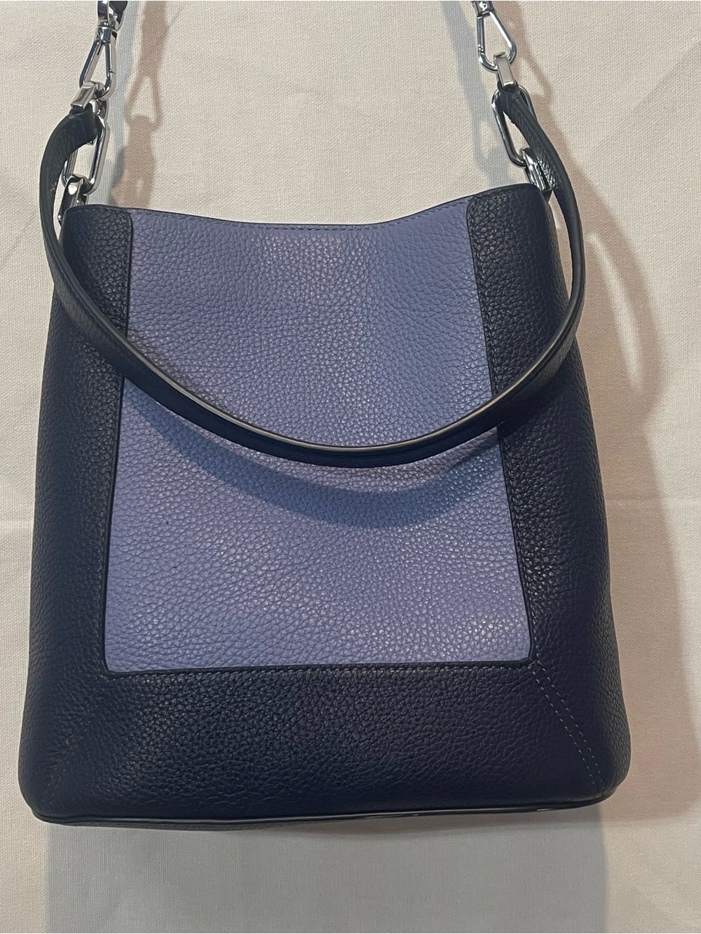 kate spade New York Lena Color Block Bucket Bag Two-Tone Leather Crossbody - Picture 4 of 14